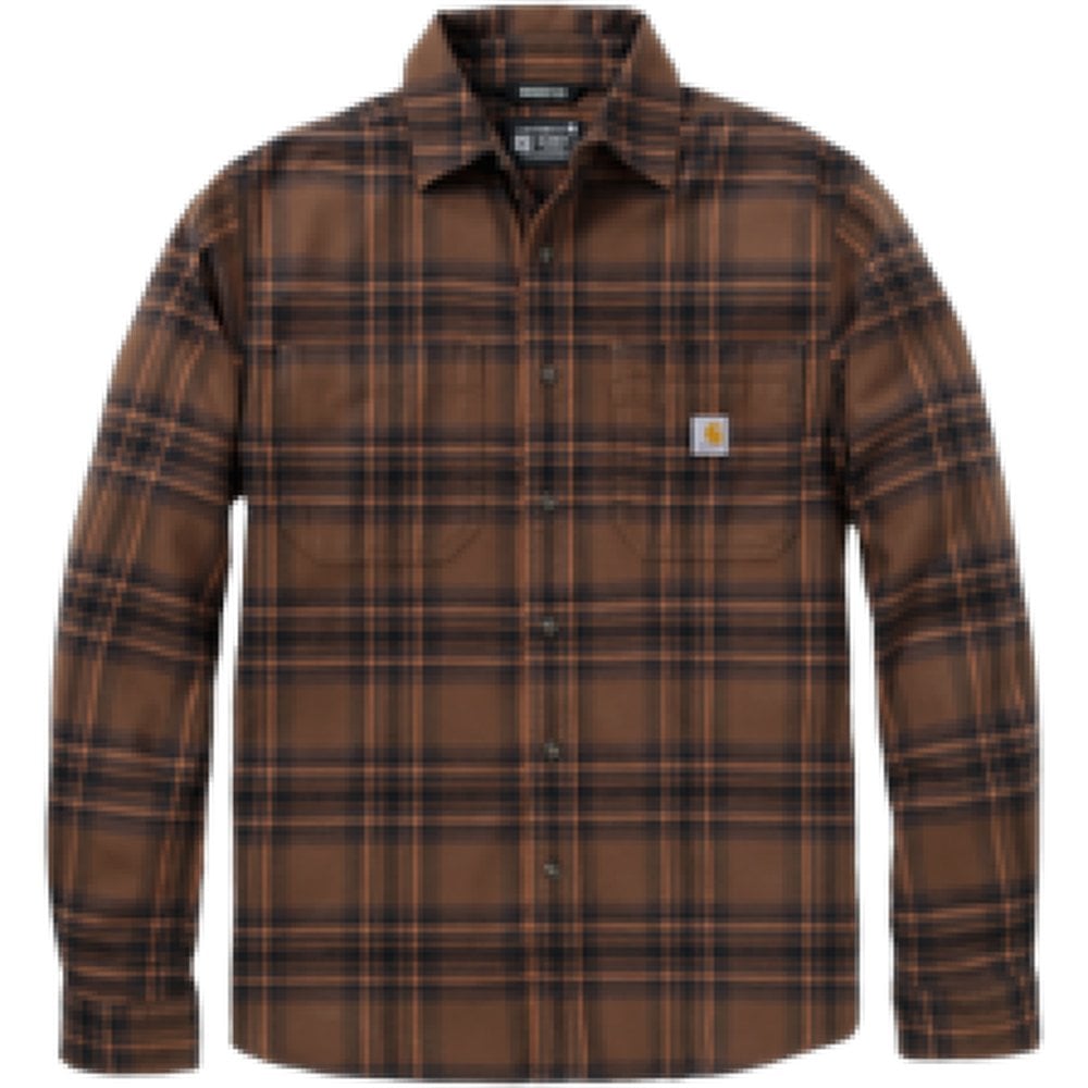 M's Hamilton Relaxed LS Plaid Shirt Red Duck
