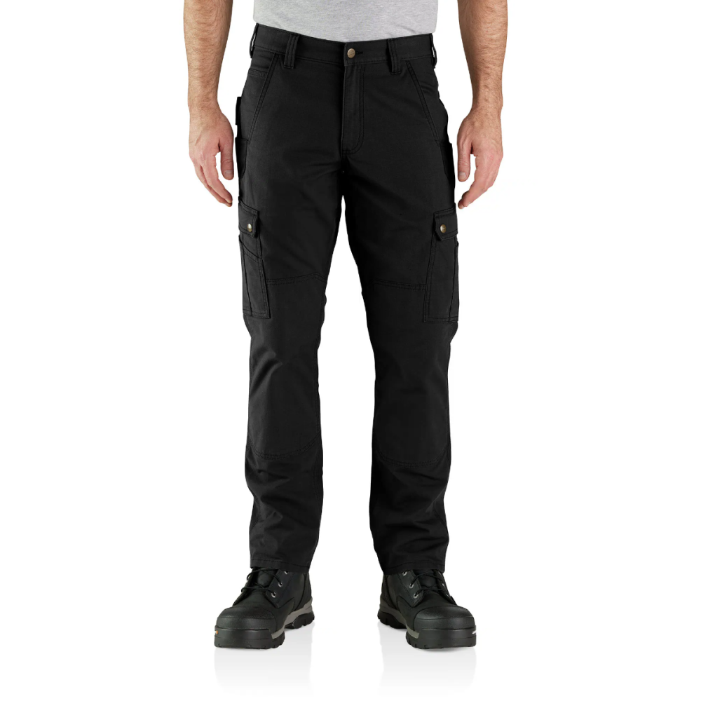 M's Relaxed Straight Ripstop Double Front Cargo Pant Black