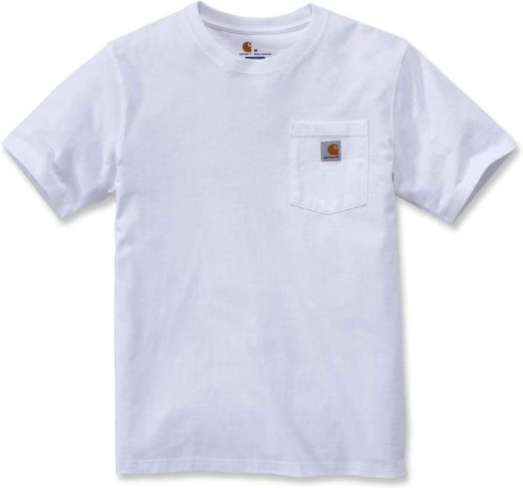 M's Workw Pocket S/S T-Shirt White