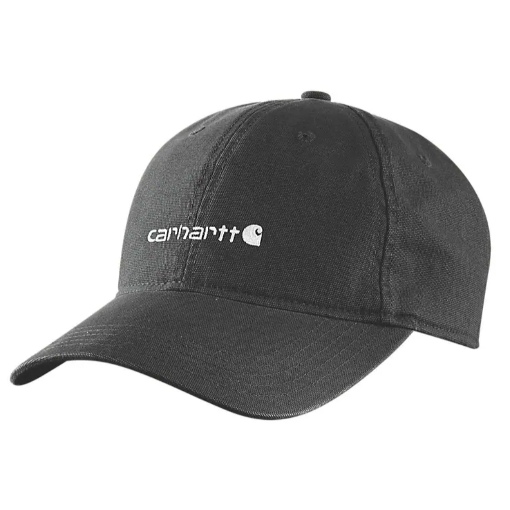 W's Canvas Embroidered Graphic Cap Black