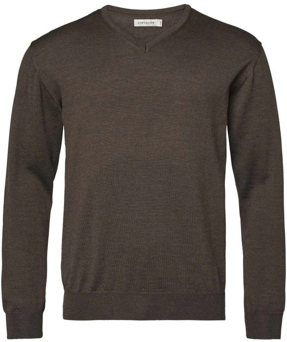 Aston Pullover Men Leather Brown