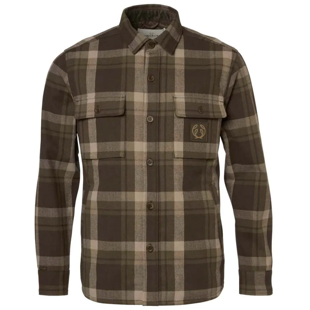 Axe Overshirt Men Timber Brown Checked