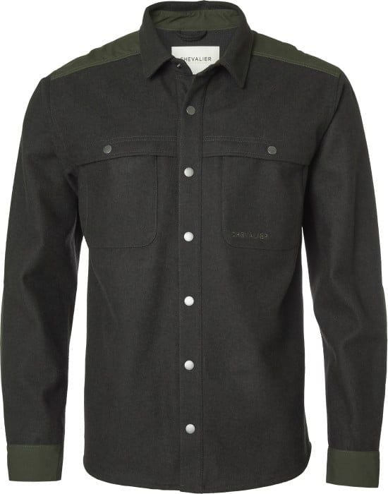 Beat Wool Overshirt Men Ash Grey