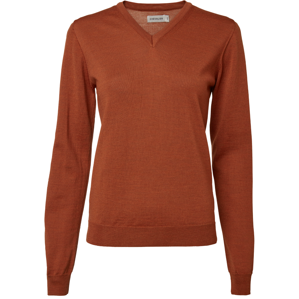 Blaise V-Neck Merino Pullover Women Amber