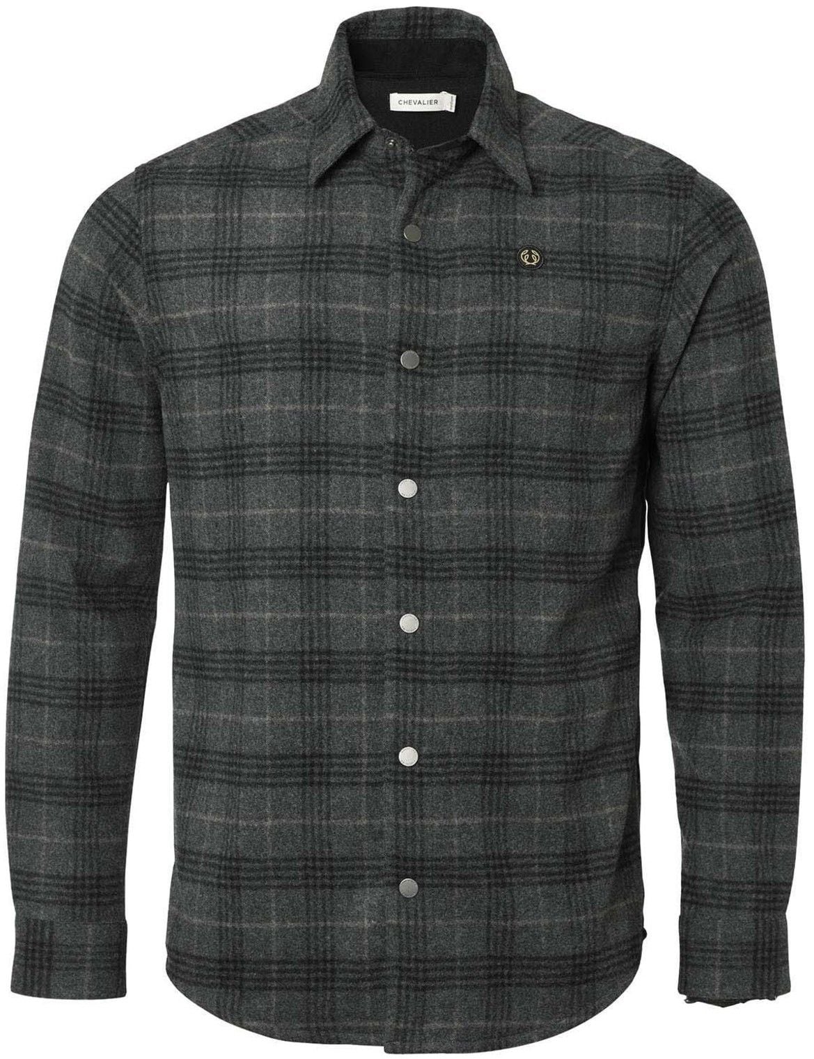 Champ Wool Overshirt Men Iron Checked