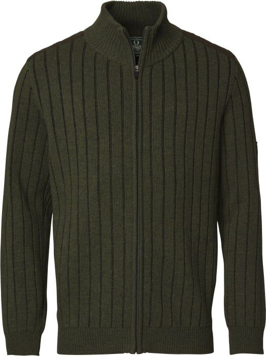 Fjord Plated Wool Cardigan Men Green