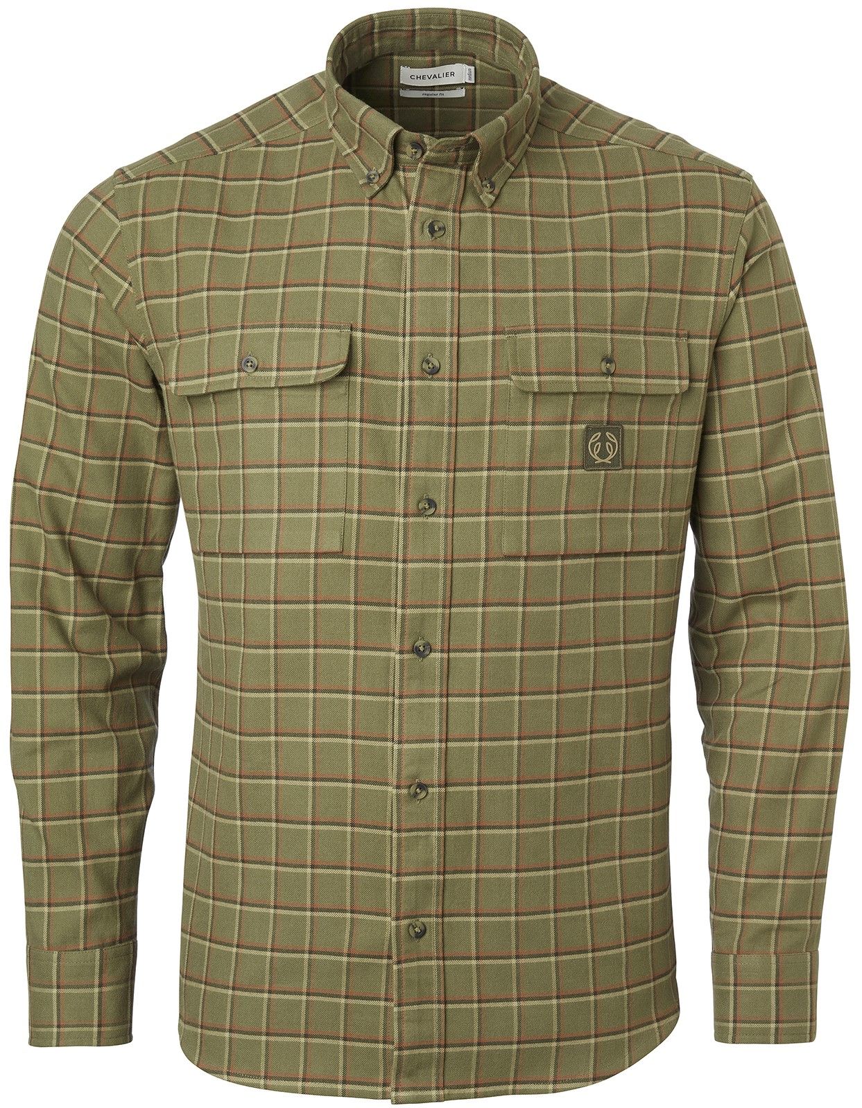 Heron Flannel Shirt Men Field Green Checked