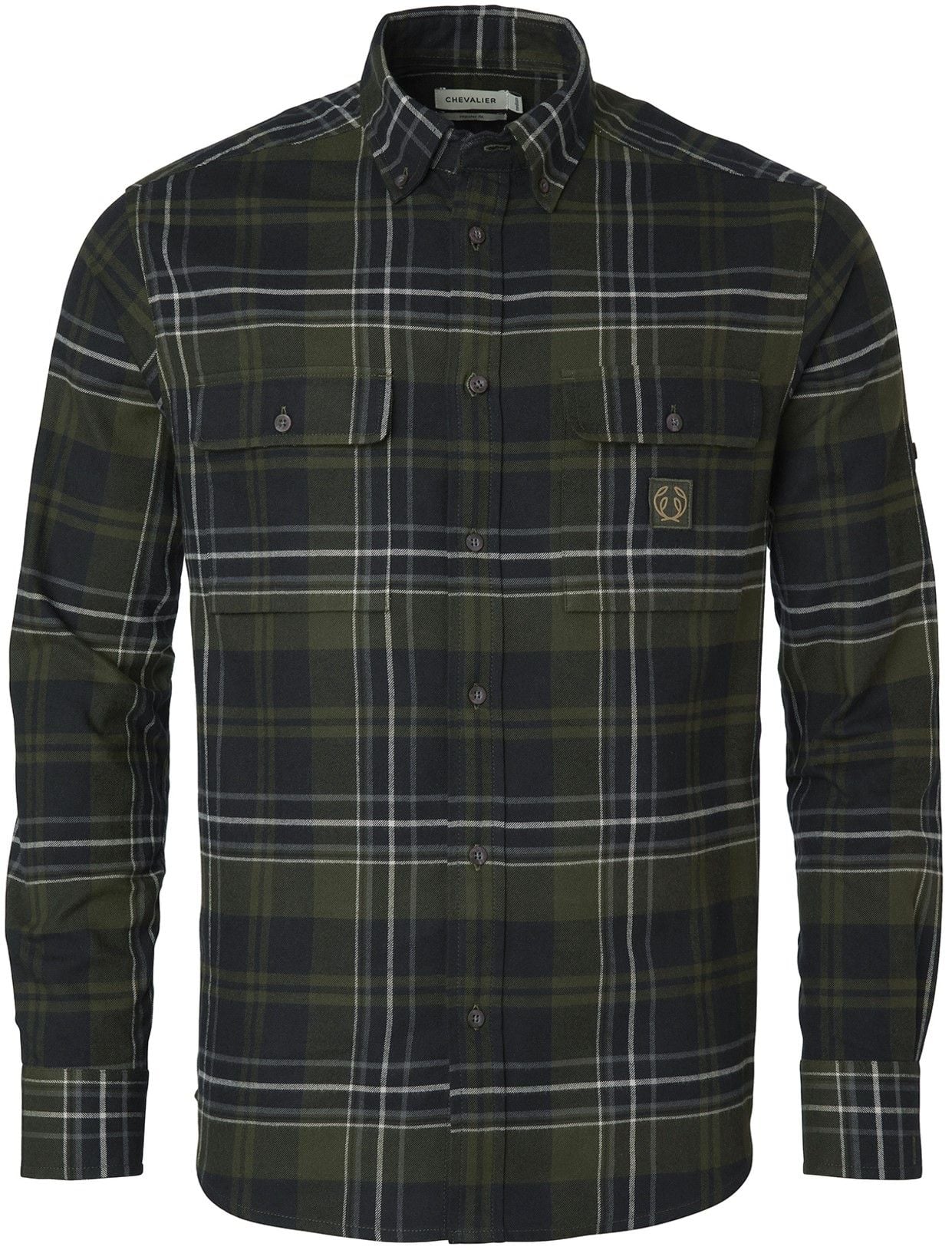 Heron Flannel Shirt Men October Green Checked
