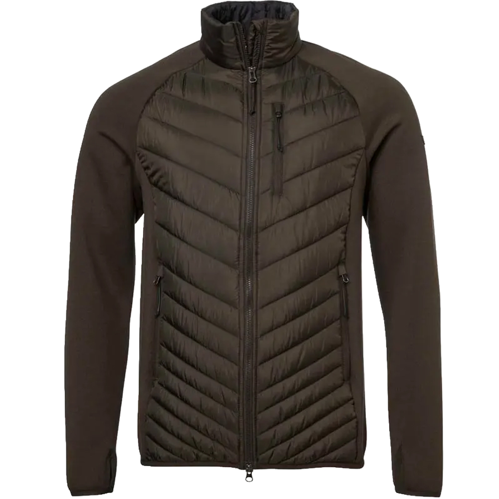 Hunter Hybrid Jacket Men Leather Brown