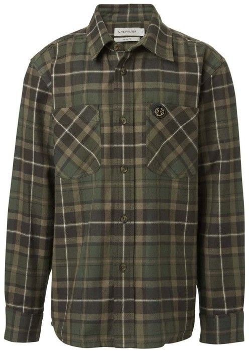 Junior Teal Light Flannel Shirt Hemlock Green Checked