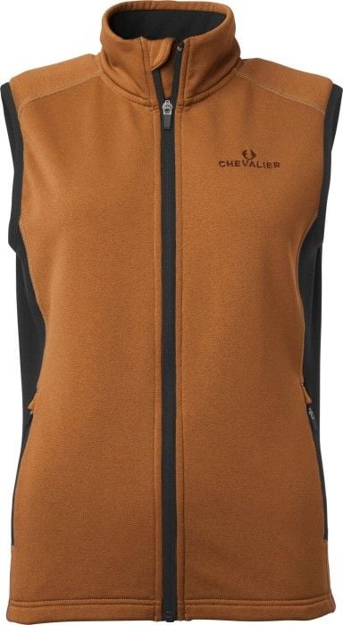 Lenzie Fleece Vest Women Orange/Brown