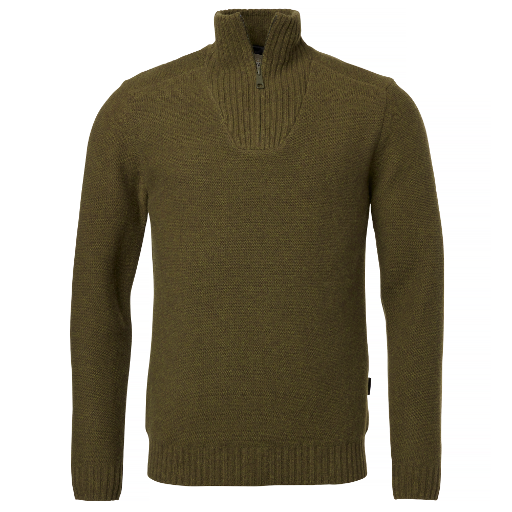 Loxley Windblocker Wool Pullover Men Forest Green