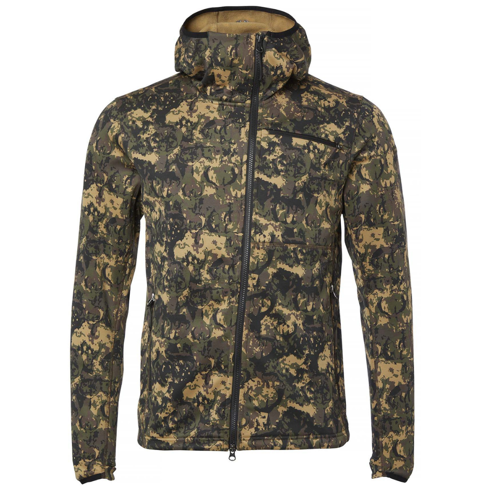 M's Hunter Stretch Zip Hoodie Antler Camouflage