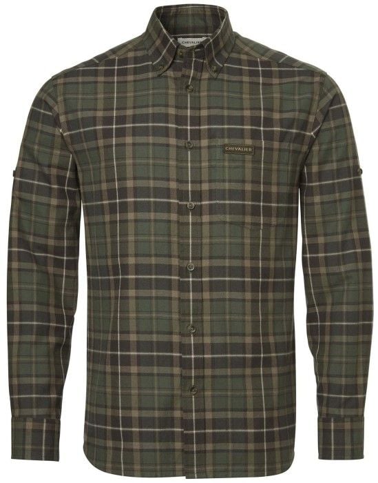 M's Teal Light Flannel Shirt Hemlock Green Checked