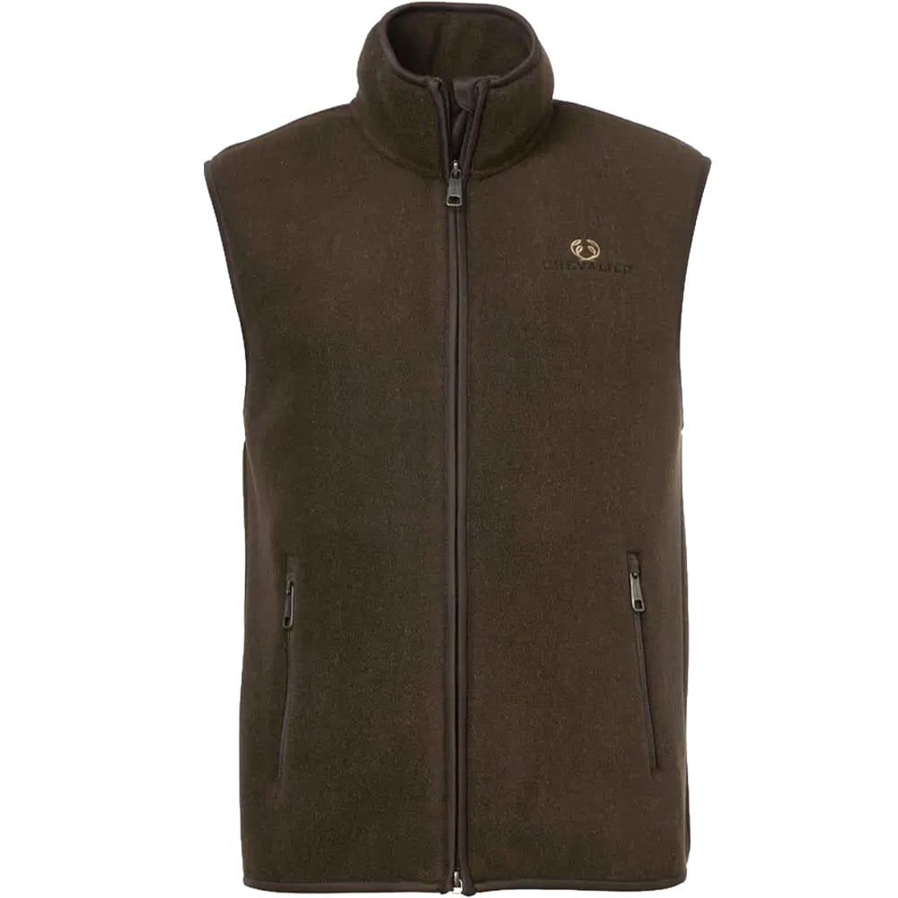 Mainstone Fleece Vest Men Brown