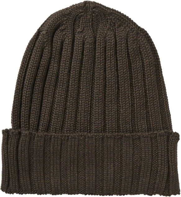 Point Beanie Dark Brown
