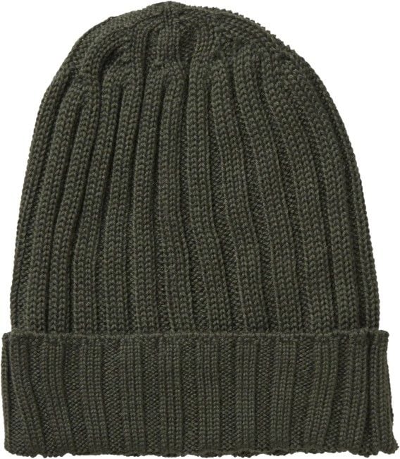 Point Beanie Dark Green