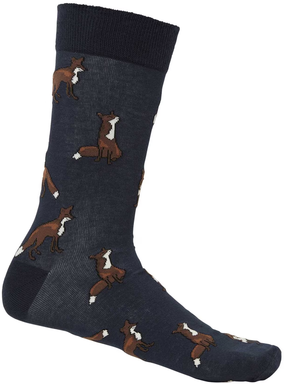 Pomeroy Socks Dark Navy Foxes