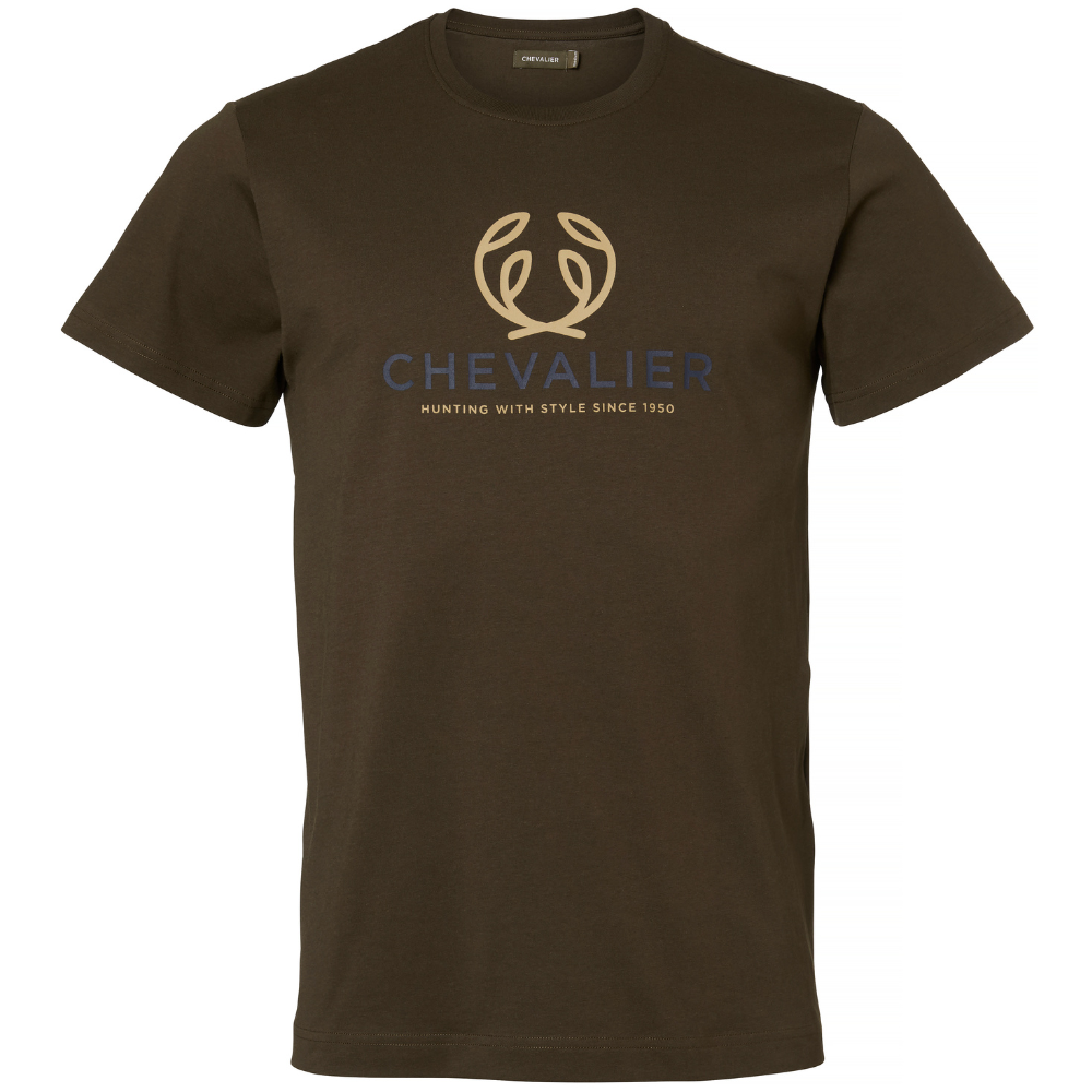 Quest T-Shirt Men Leather Brown