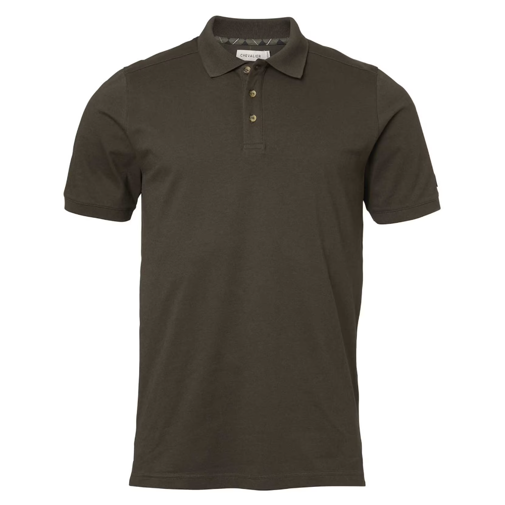 Trevor Polo Shirt Men Leather Brown