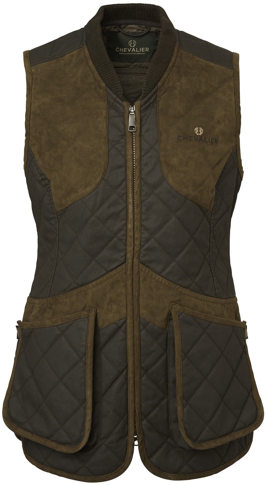 Vintage Shooting Vest Women Brown