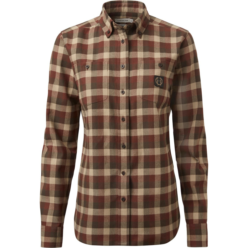 W's Heron Flannel Shirt Holly Green Checked