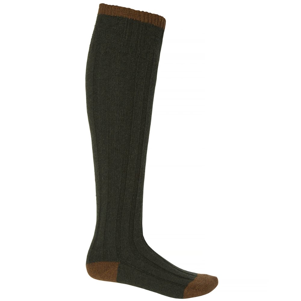 Wellington Field Wool Socks Autumn Green