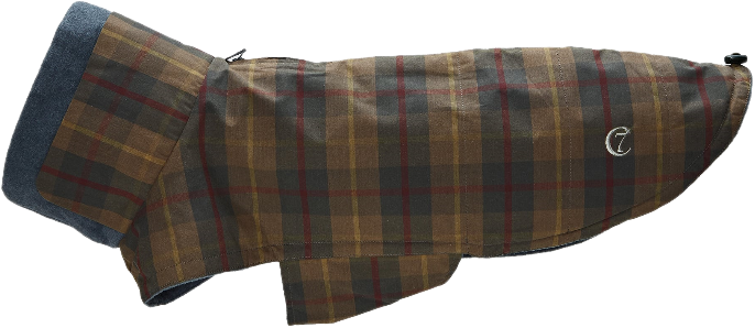 Brooklyn Dog Coat strl 6-10 Waxed Tartan