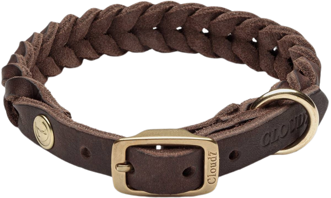 Collar Central Park L-XXL Saddle Brown Gold