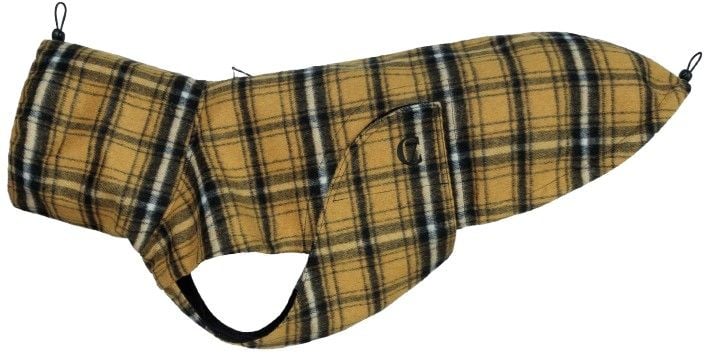 Dog Rain Coat Glasgow Plaid size 3-5 Yellow