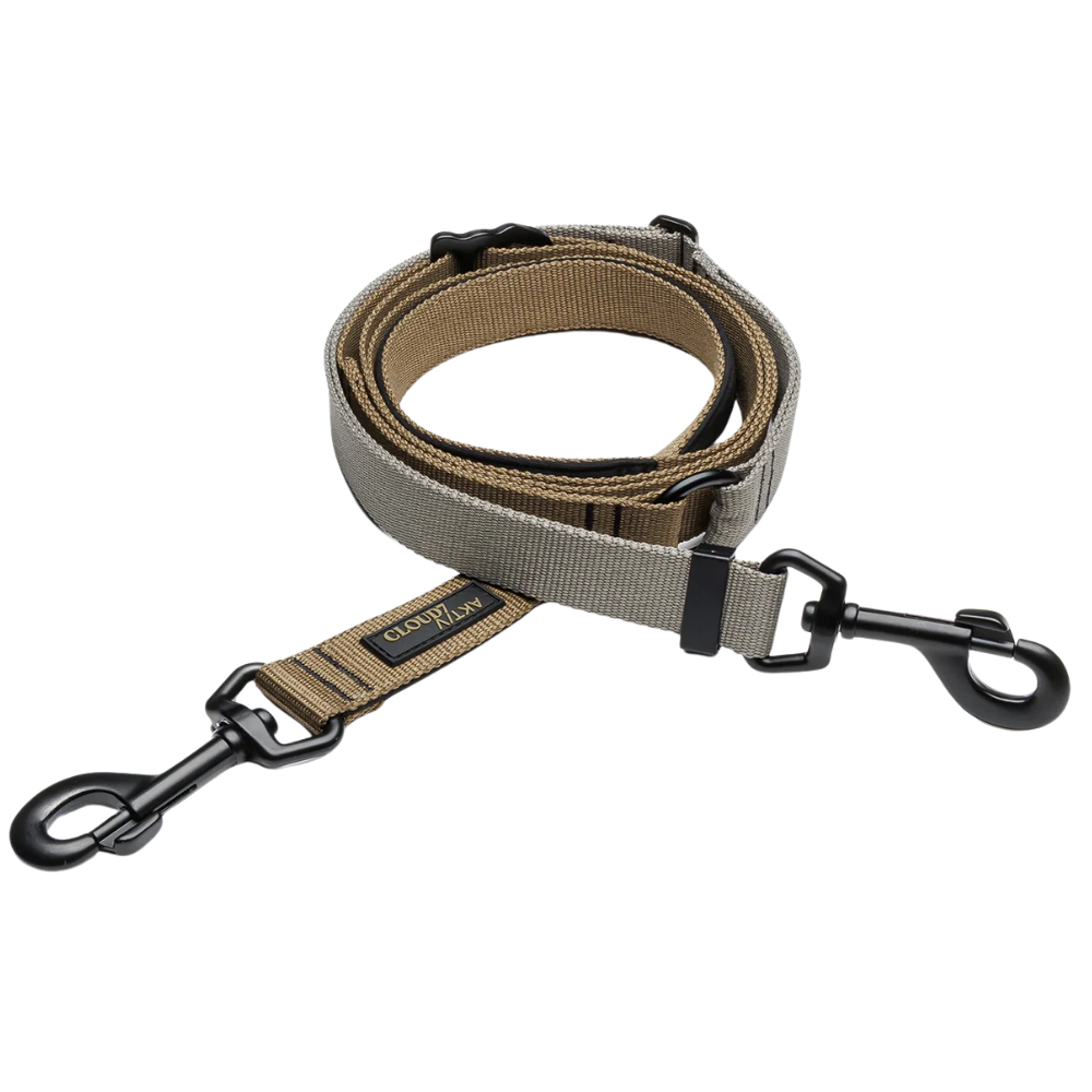 L-1-Hands-Free-Leash S Khaki / Grey