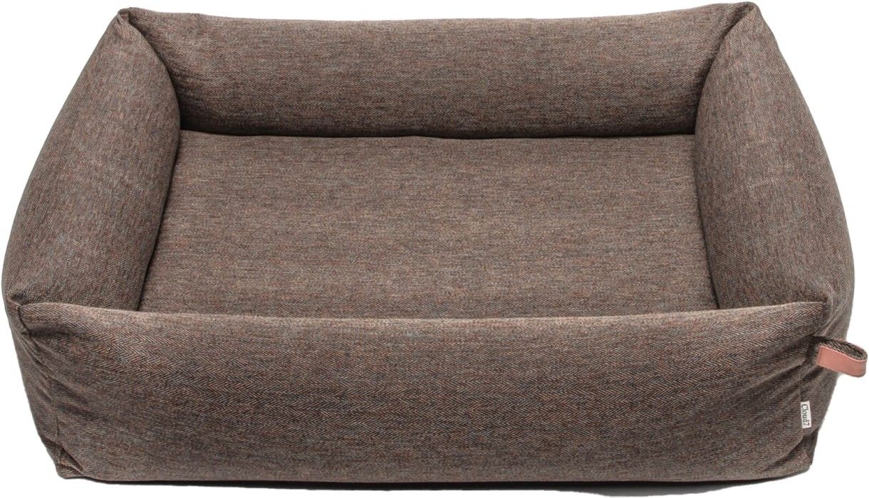 Sleepy Dog Bed S+ Herringbone Brown
