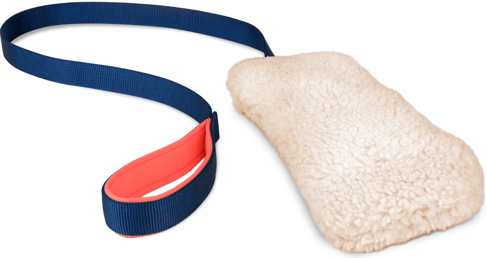 Chase & Crinkle Navy Coral & Faux Lambswool