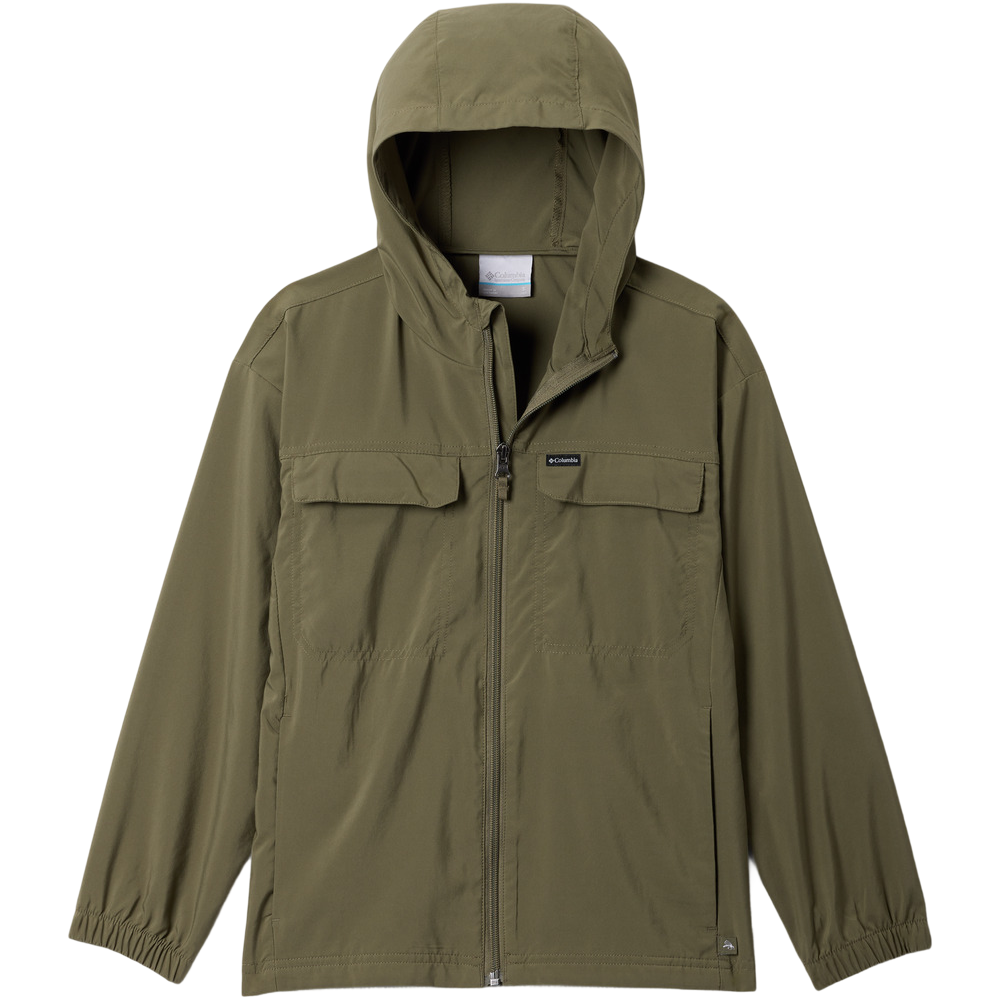 Skien Valley™ Hooded Long Sleeve Shirt Stone Green