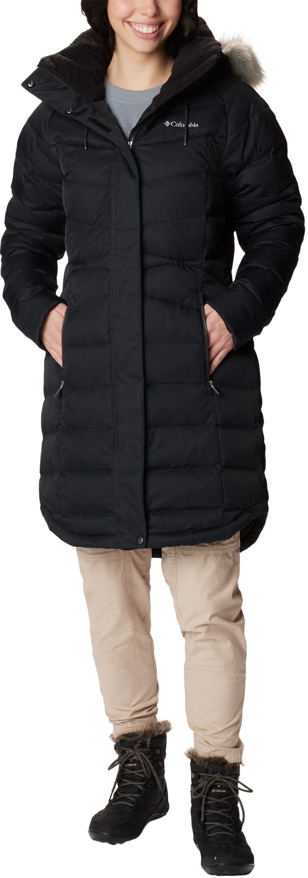 W's Belle Isle Mid Down Jacket Black