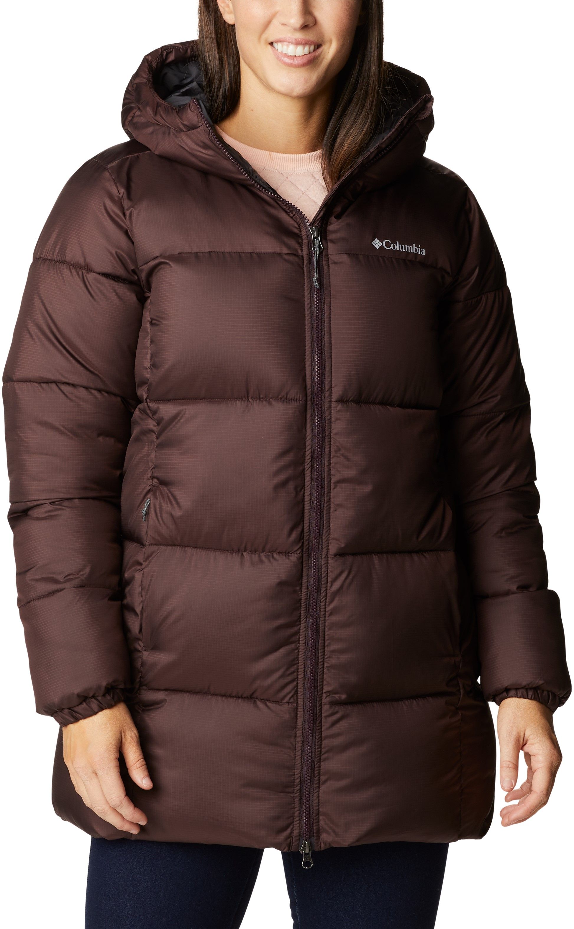 W's Puffect Mid Hooded Jacket New Cinder