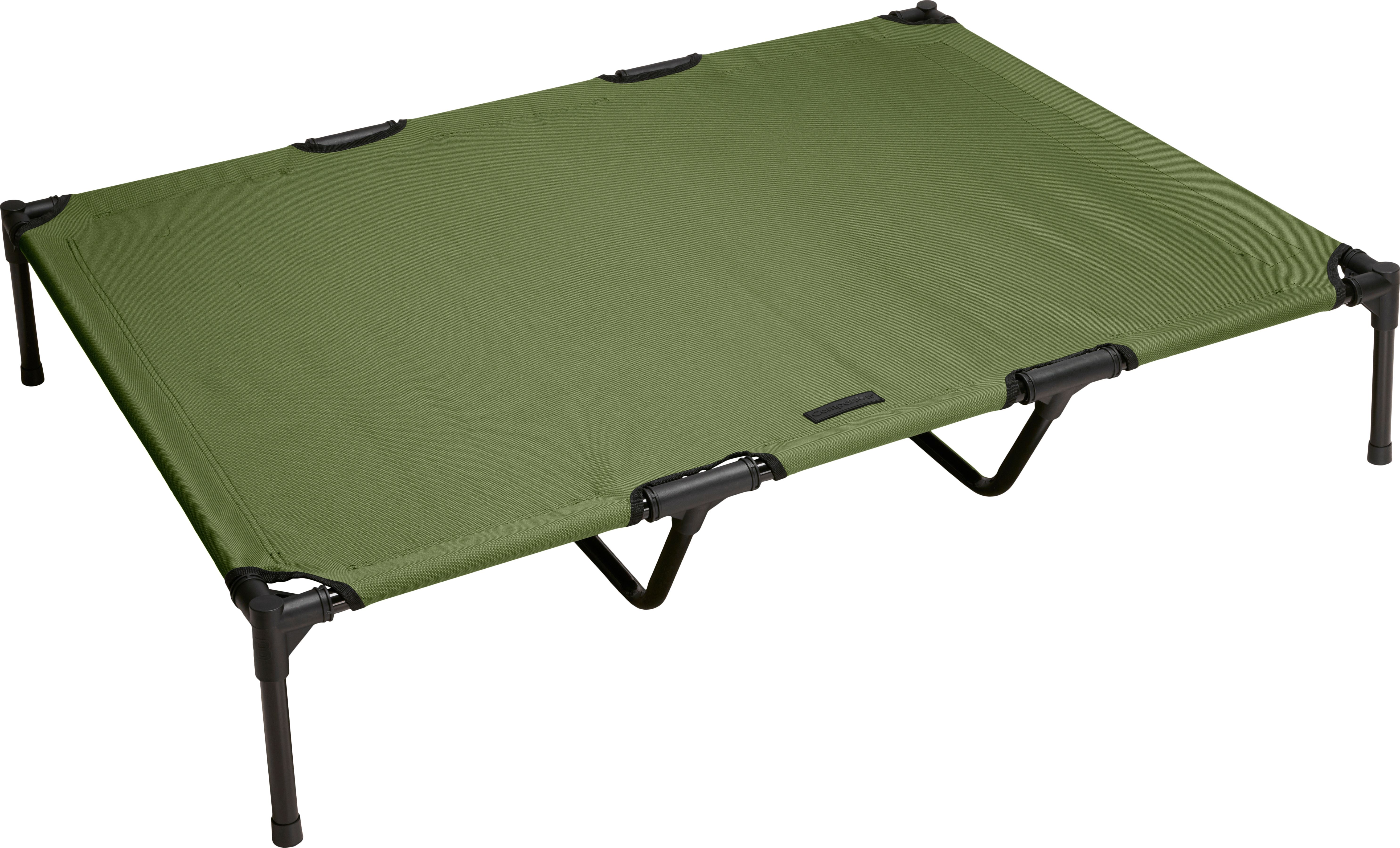 Folded Camping Bed 122x91x23 cm Green