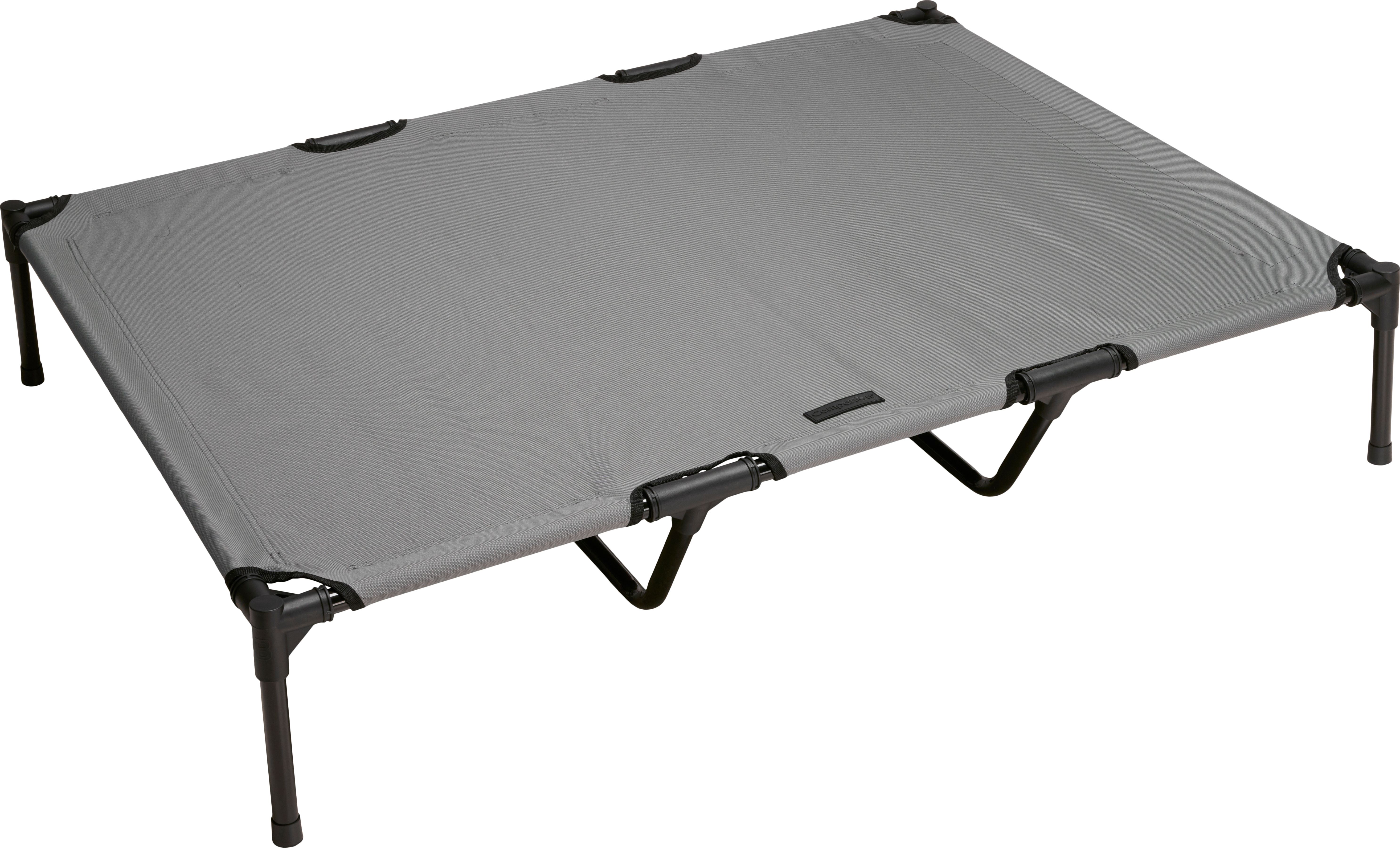 Folded Camping Bed 122x91x23 cm Grey