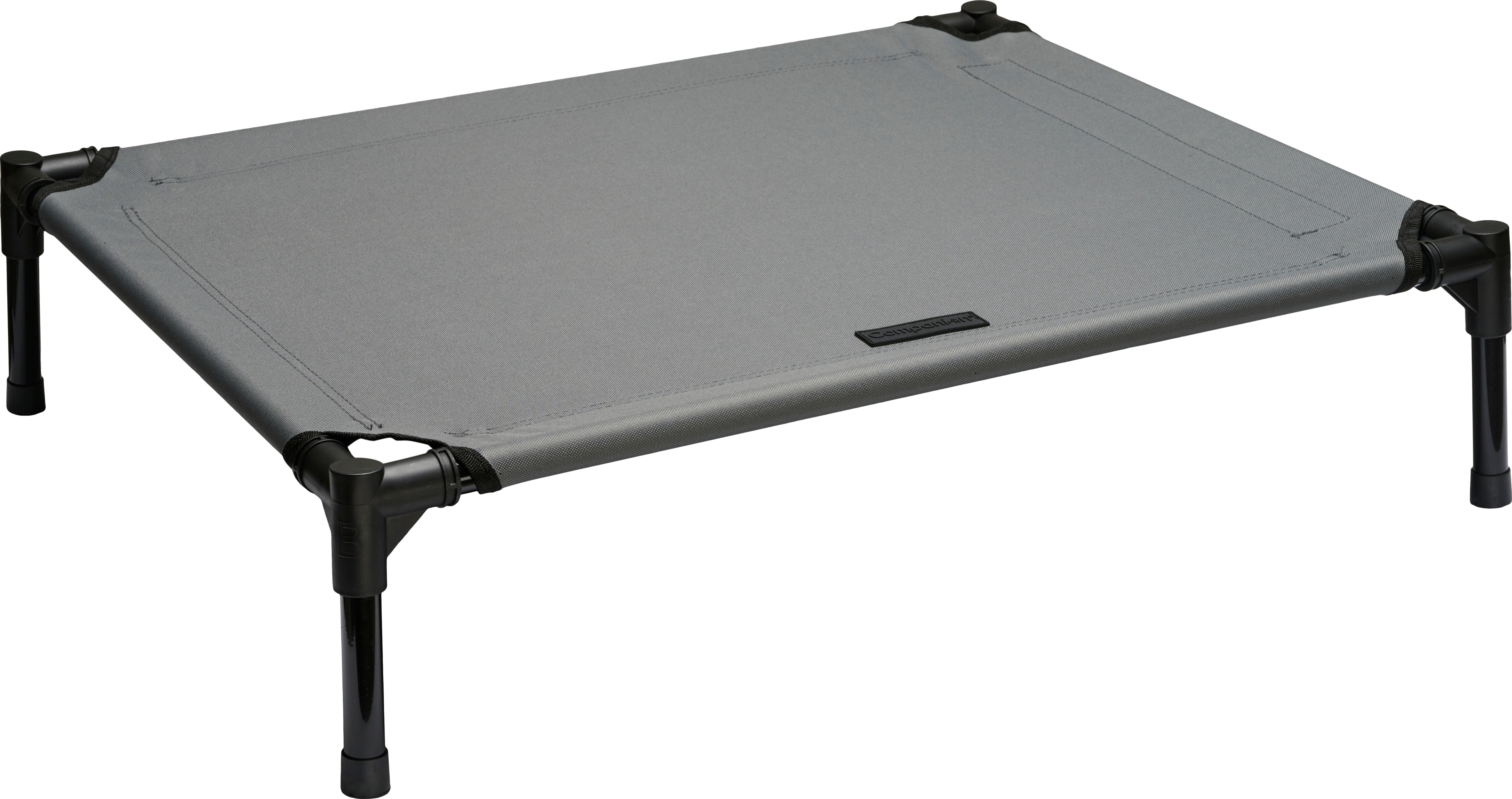Folded Camping Bed 76x61x18 cm Grey