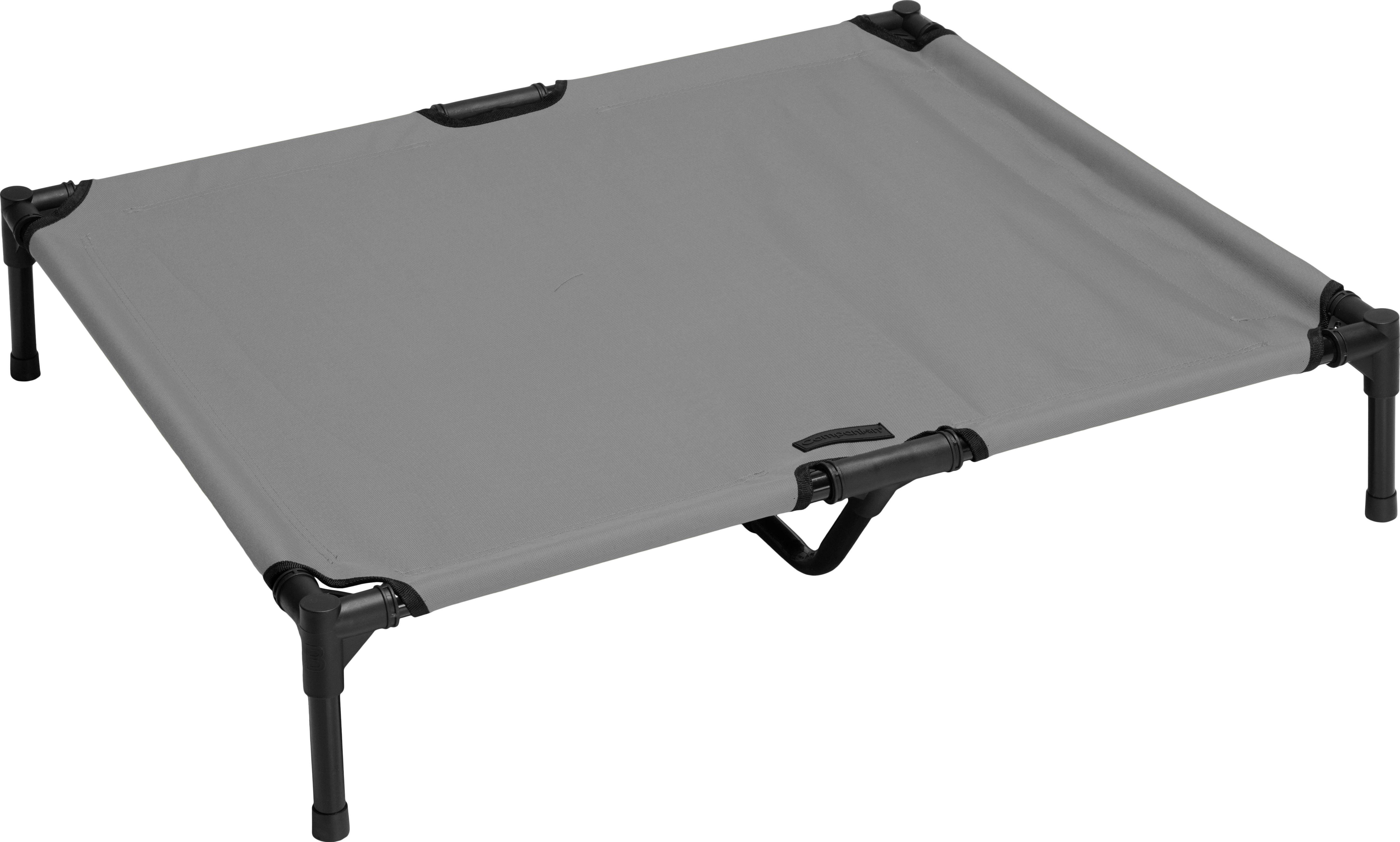 Folded Camping Bed 91x76x18 cm Grey