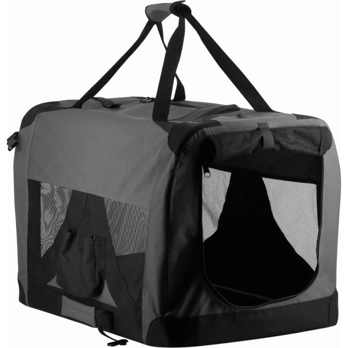 Pet Soft Crate Grå/Svart M