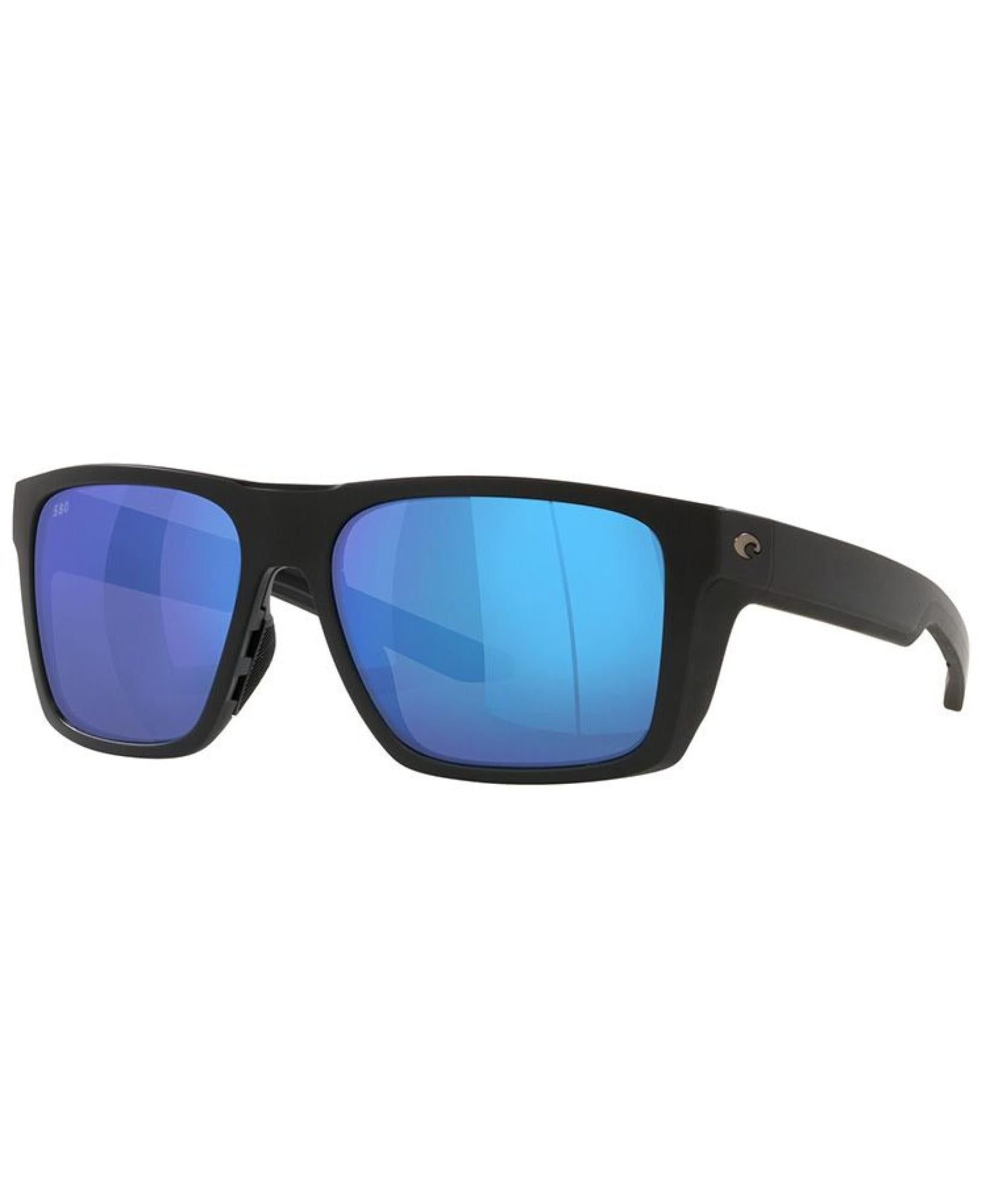 Lido Matte Black Blue Mirror