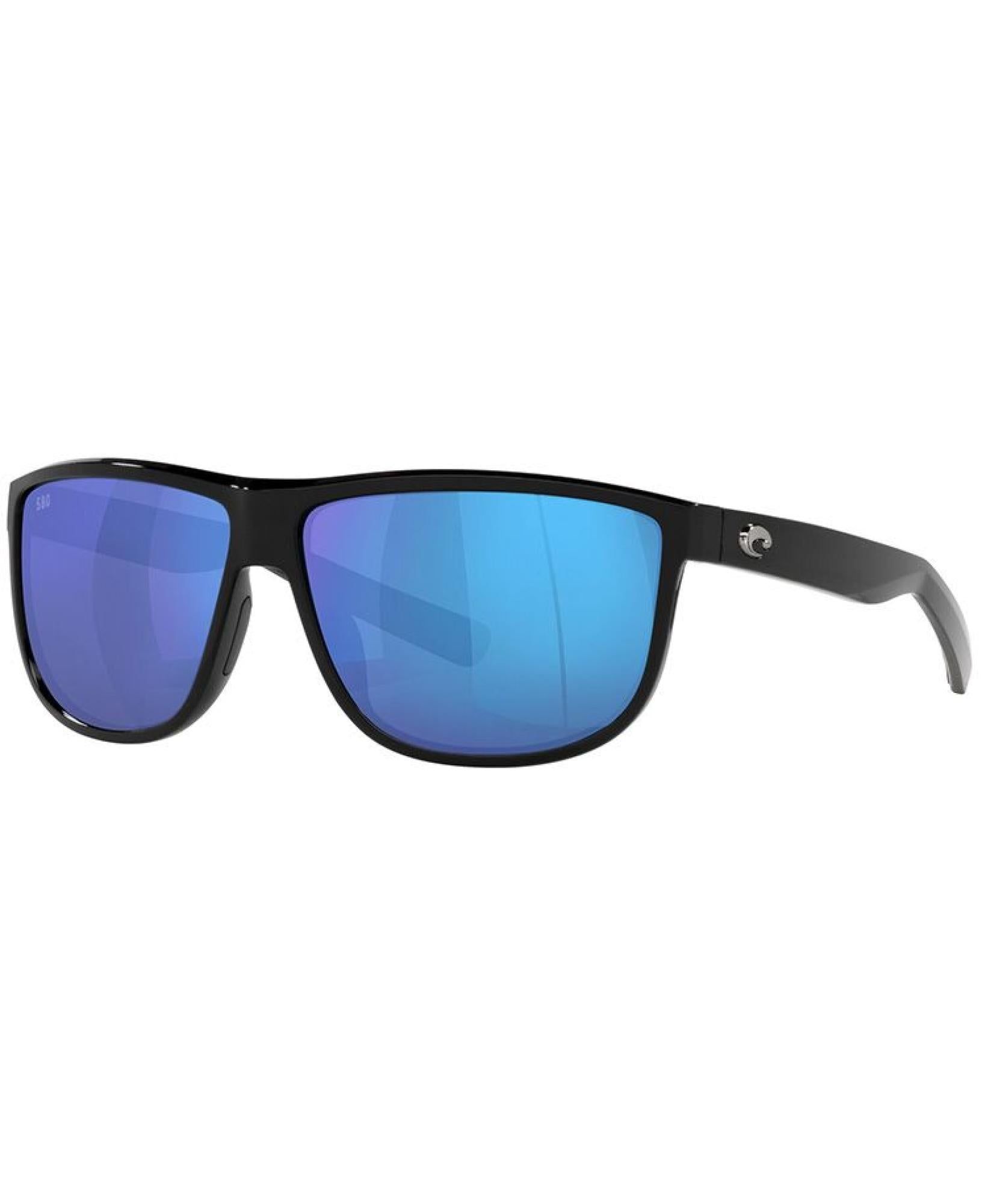 Rincondo Shiny Black Blue Mirror