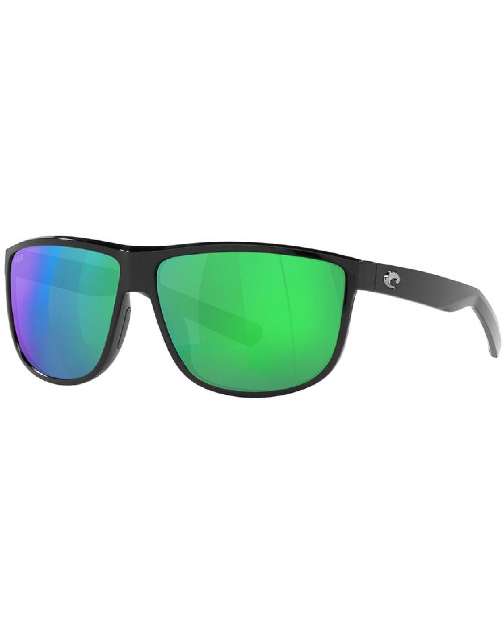 Rincondo Shiny Black Green Mirror