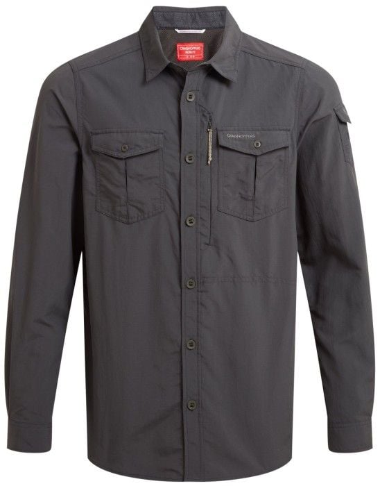 M's NosiLife Adventure Long Sleeved Shirt III Black Pepper