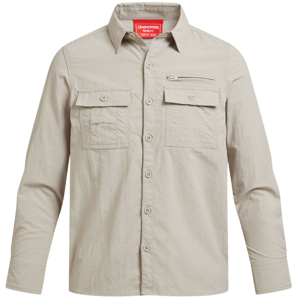 NosiLife Adventure Long Sleeved Shirt Kids Parchment