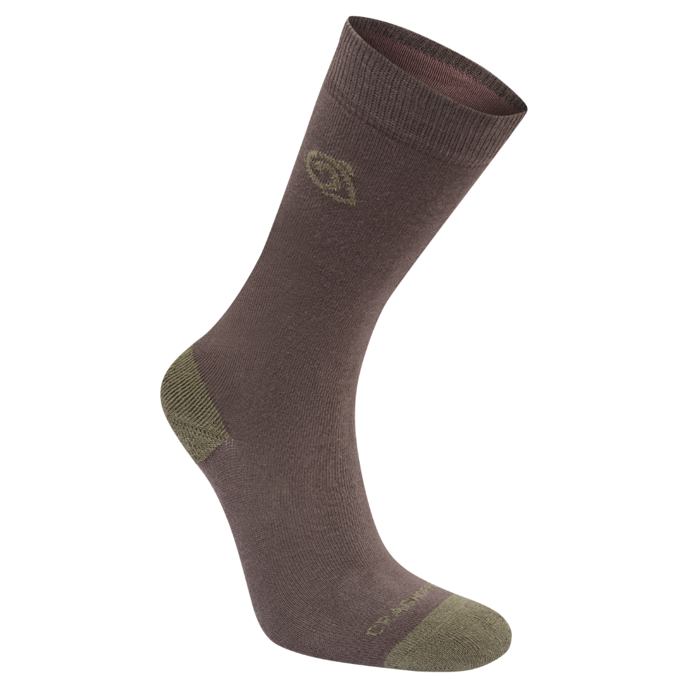 Nosilife Travel Single Pack Socks Woodland Green / Wild Olive