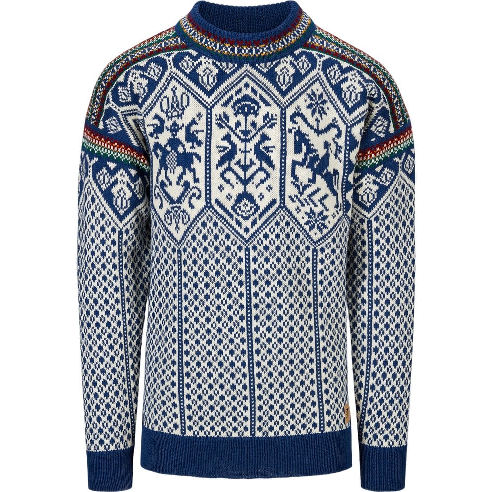1994 Masc Sweater Indigo Mustard Bottlegreen