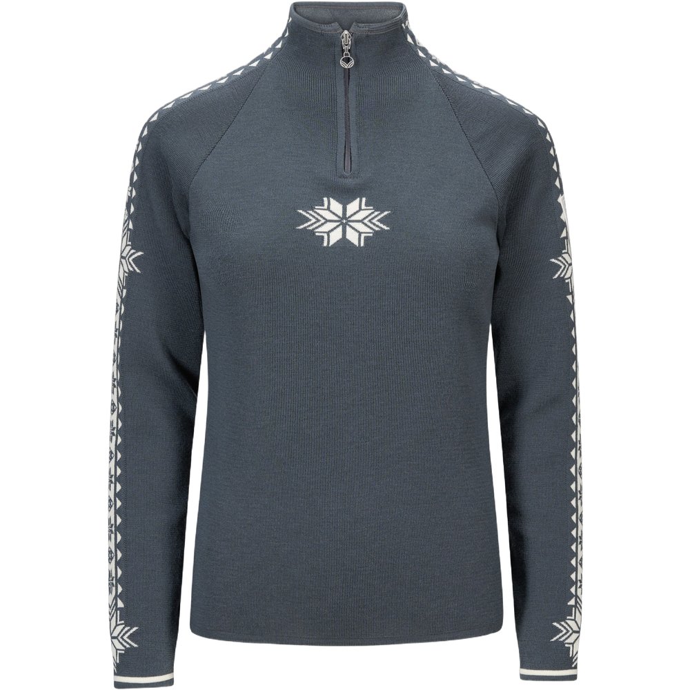 Geilo Fem Sweater Steel Offwhite
