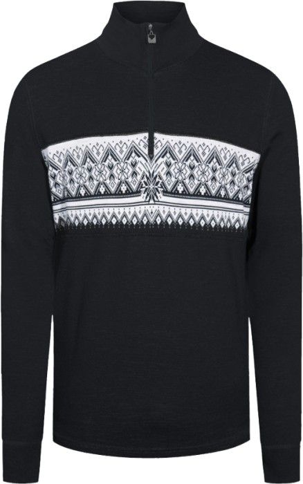 M's Moritz Basic Sweater Dark Charcoal Off-White